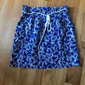 Lily pulitzer anchor skirt